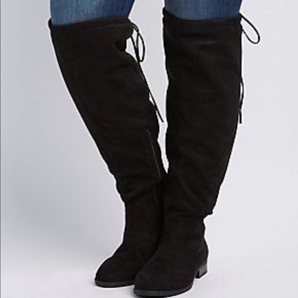 Charlotte Russe wide calf over the knee boots